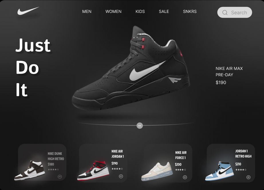 Nike Professional Website